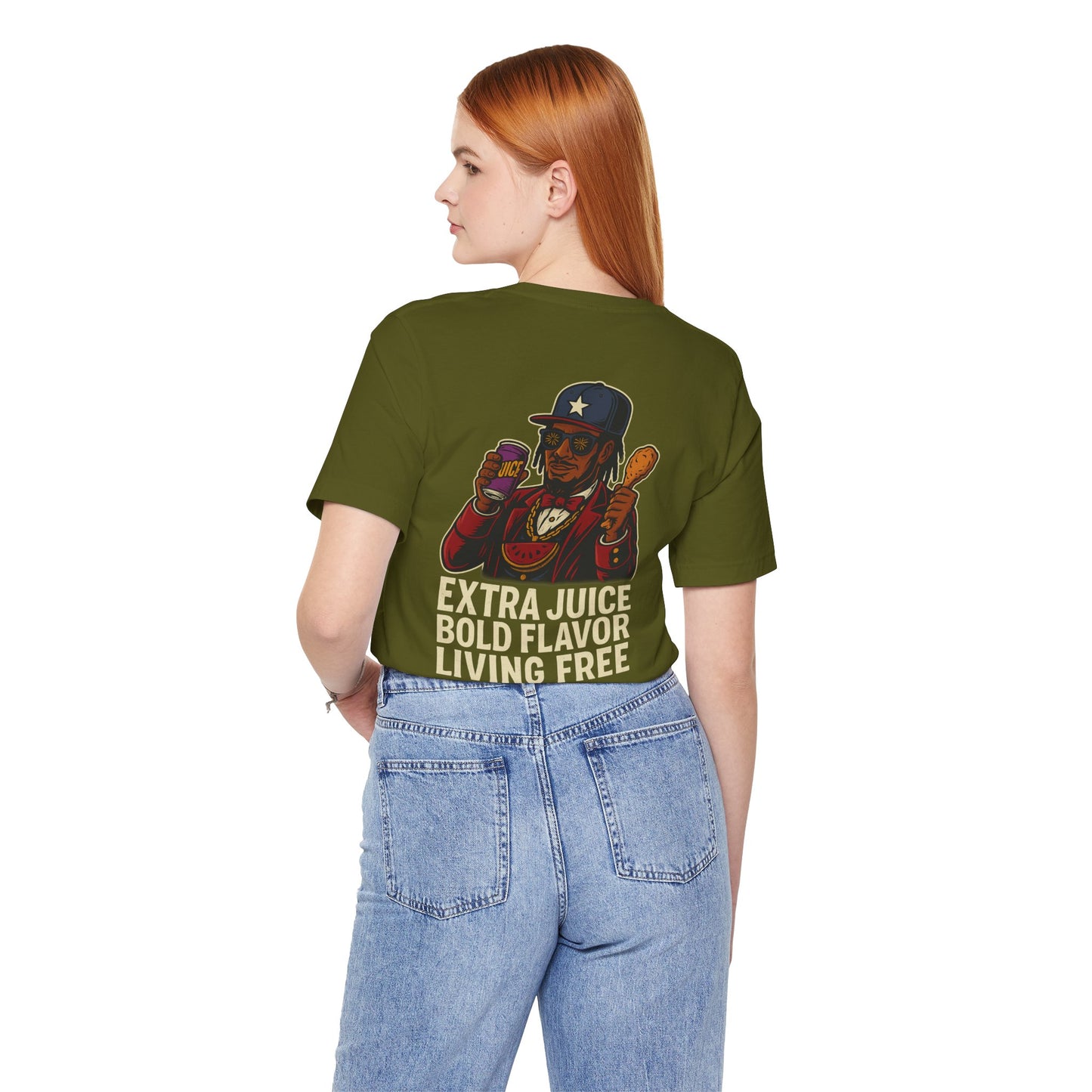 T-Shirt Extra Juice Bold Flavor Living Free Unisex Tee