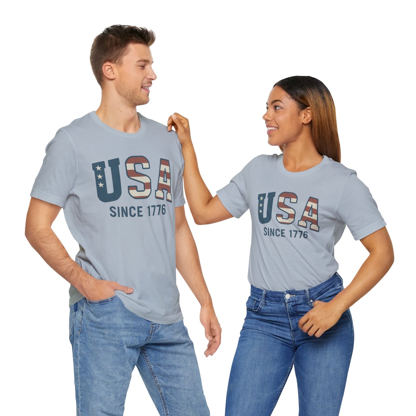 USA Since 1766 T-Shirt – Loud Graphic Tee, Heavyweight Patriotic Shirt, 4th of July Tee for the Unruly