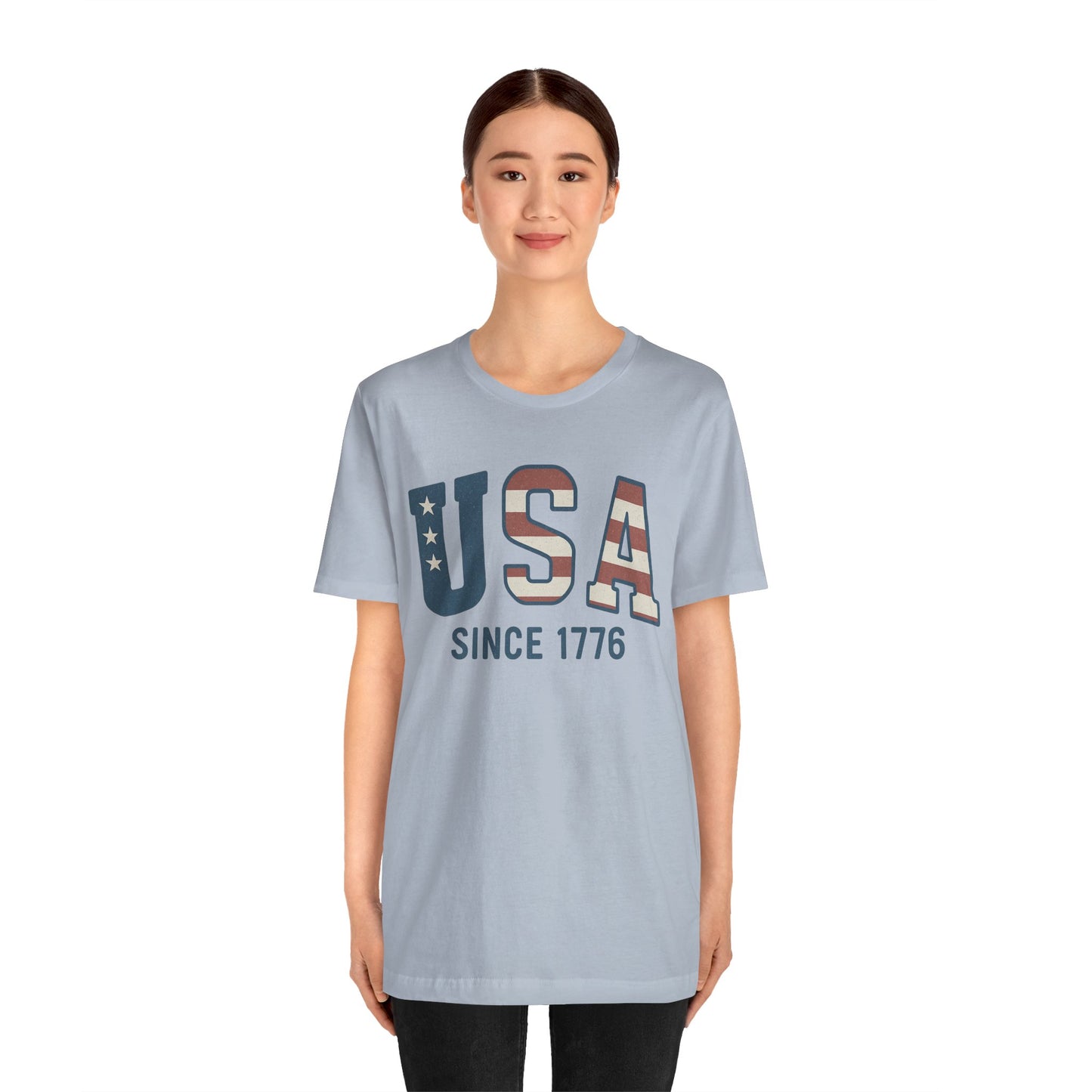USA Since 1766 T-Shirt – Loud Graphic Tee, Heavyweight Patriotic Shirt, 4th of July Tee for the Unruly