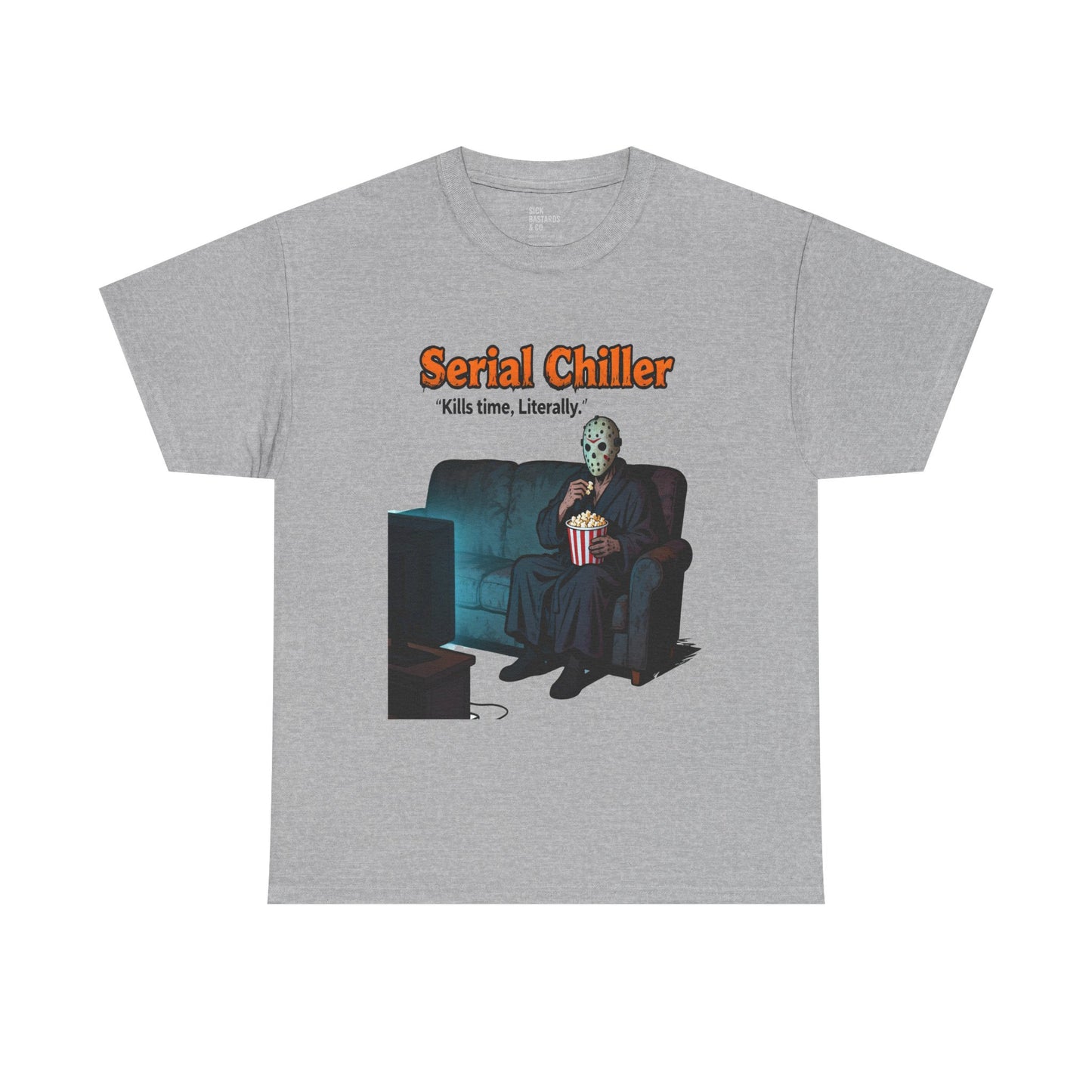 Serial Chiller – The Cold-Blooded Comfort Tee for the Undeadly Relaxed