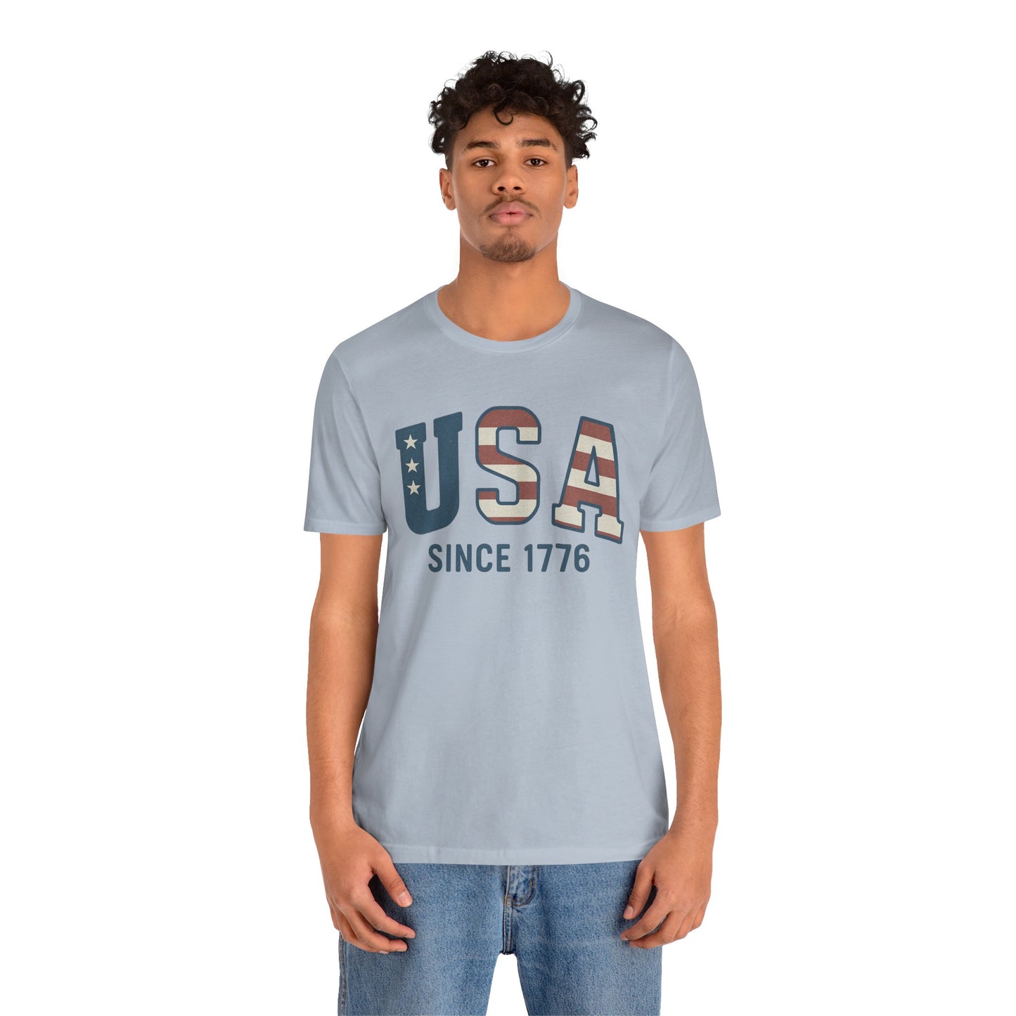 USA Since 1766 T-Shirt – Loud Graphic Tee, Heavyweight Patriotic Shirt, 4th of July Tee for the Unruly
