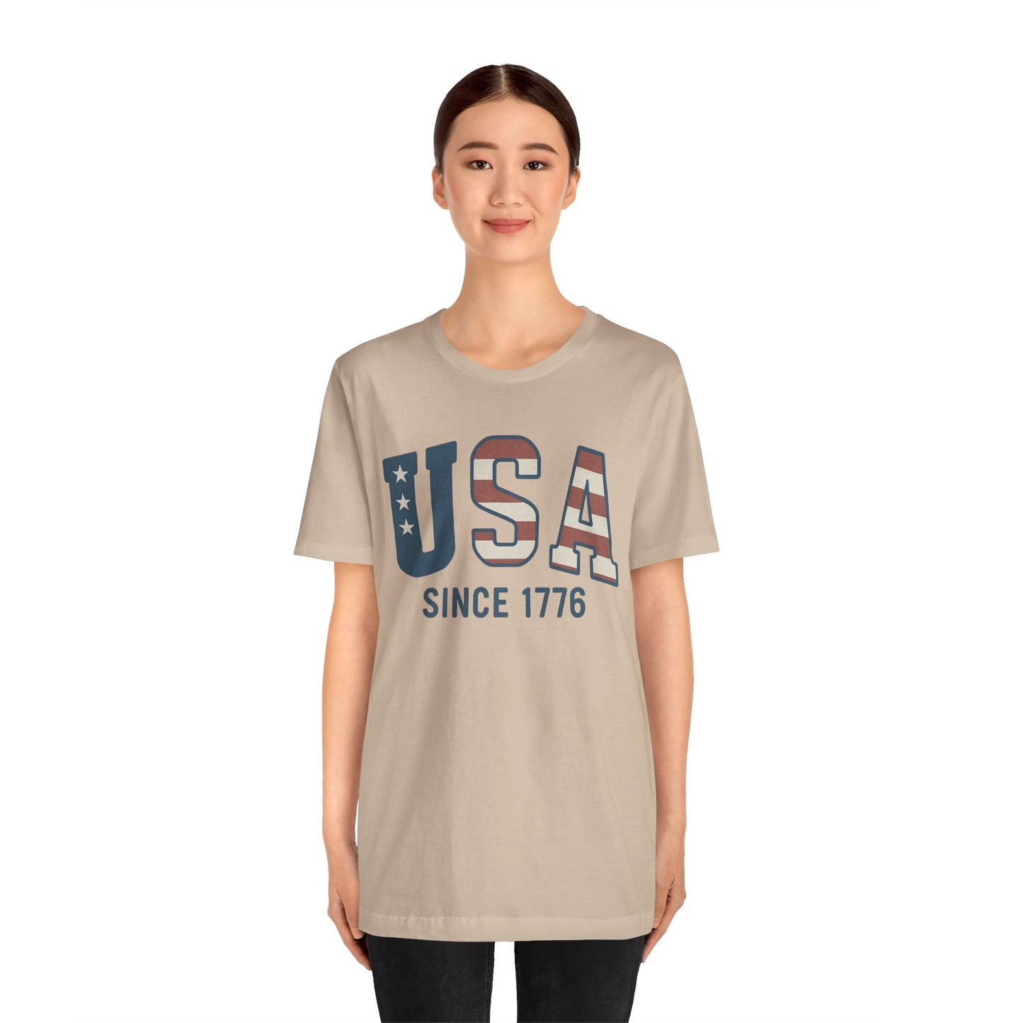 USA Since 1766 T-Shirt – Loud Graphic Tee, Heavyweight Patriotic Shirt, 4th of July Tee for the Unruly