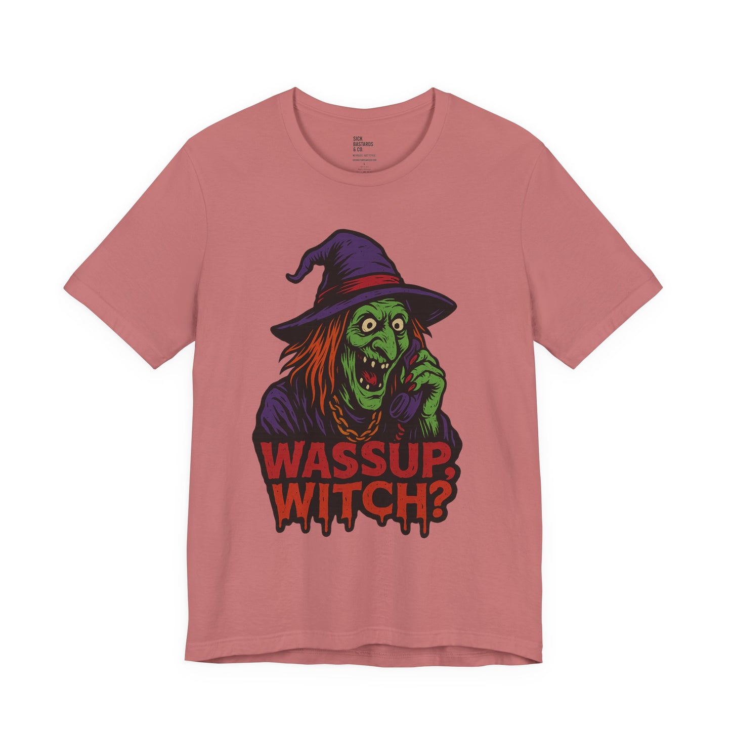 Wassup Witch?! – The Cursed Call Tee for the Spellbound & Slightly Unstable