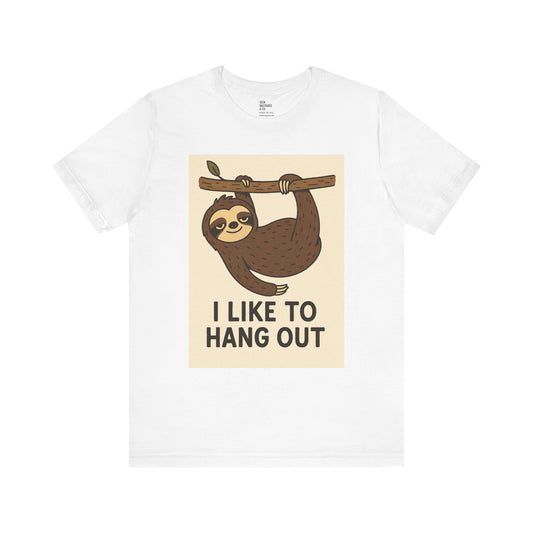 Chill Sloth Tee - Perfect for Animal Lovers, Casual Outings, and Gift Giving, Relaxed Fit T-Shirt, Fun Sloth Design, Summer Wardrobe