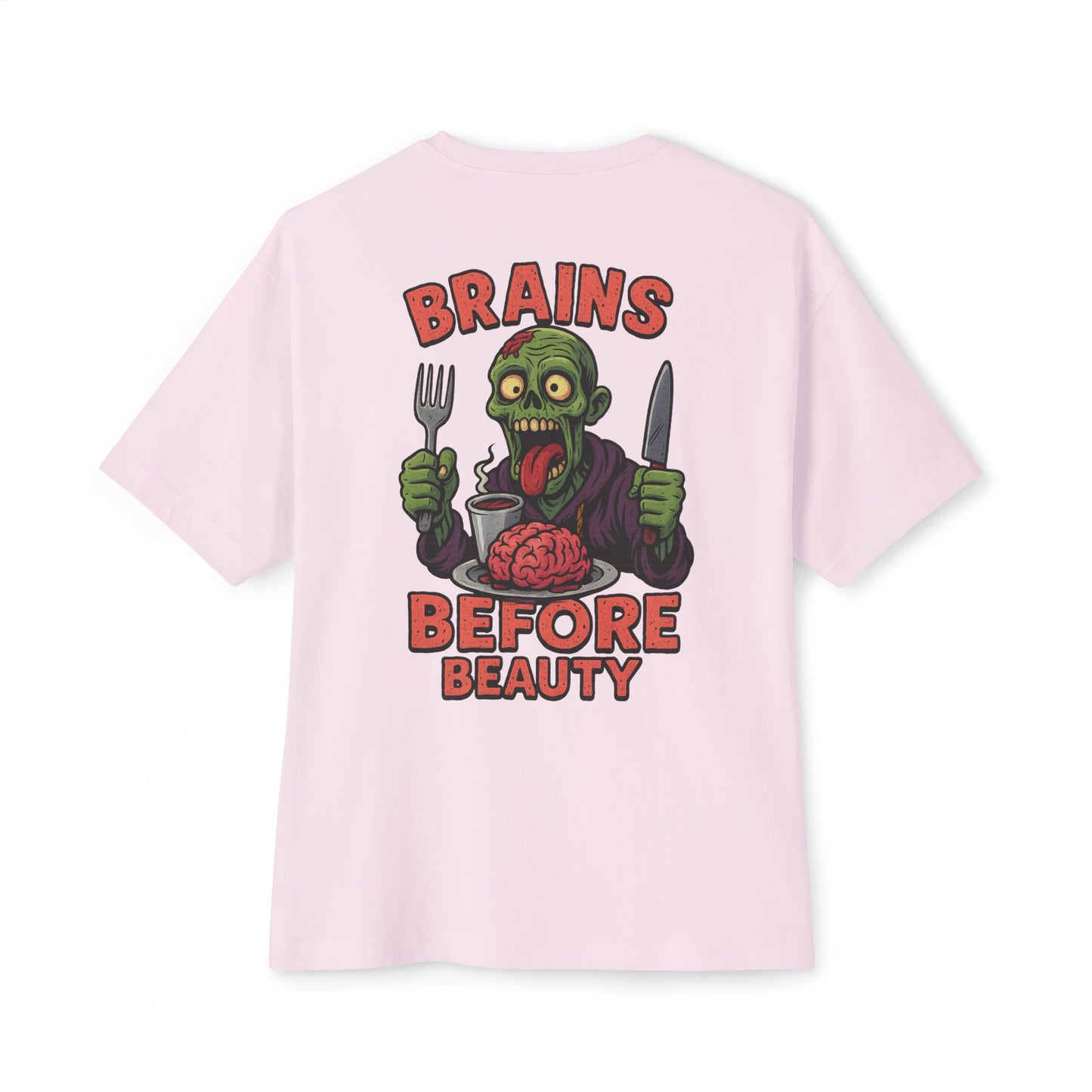 Brains Before Beauty – The Undead Philosophy Tee for the Sick & Smart
