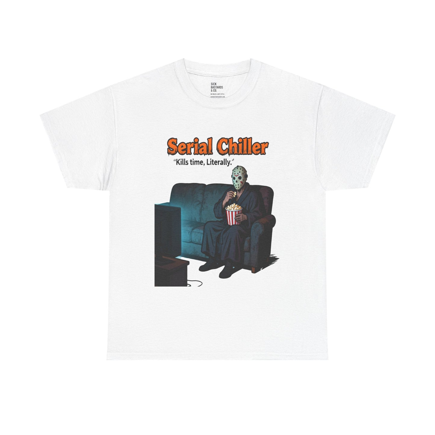 Serial Chiller – The Cold-Blooded Comfort Tee for the Undeadly Relaxed