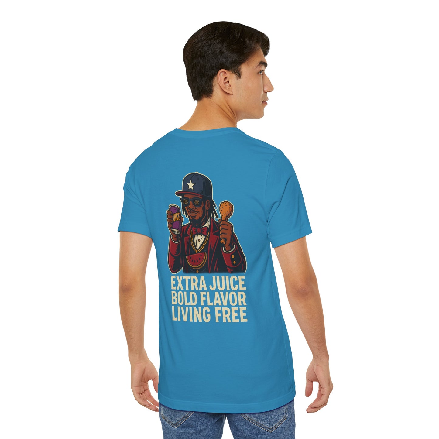 T-Shirt Extra Juice Bold Flavor Living Free Unisex Tee
