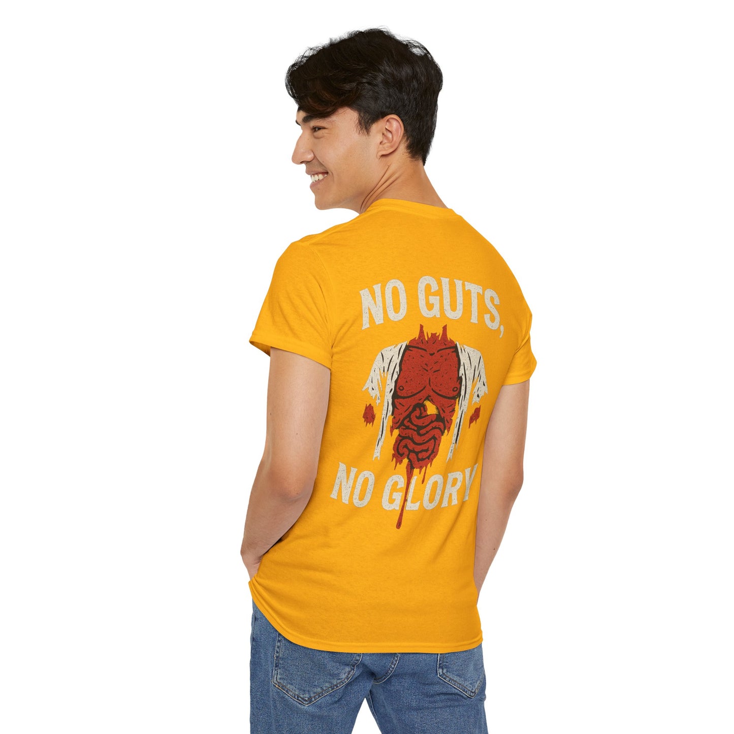 No Guts, No Glory Shirt - Unisex Heavy Cotton Tee | Casual Wear, Gift for Fitness Enthusiasts, Motivational Tee, Unique Graphic Tee, [...]
