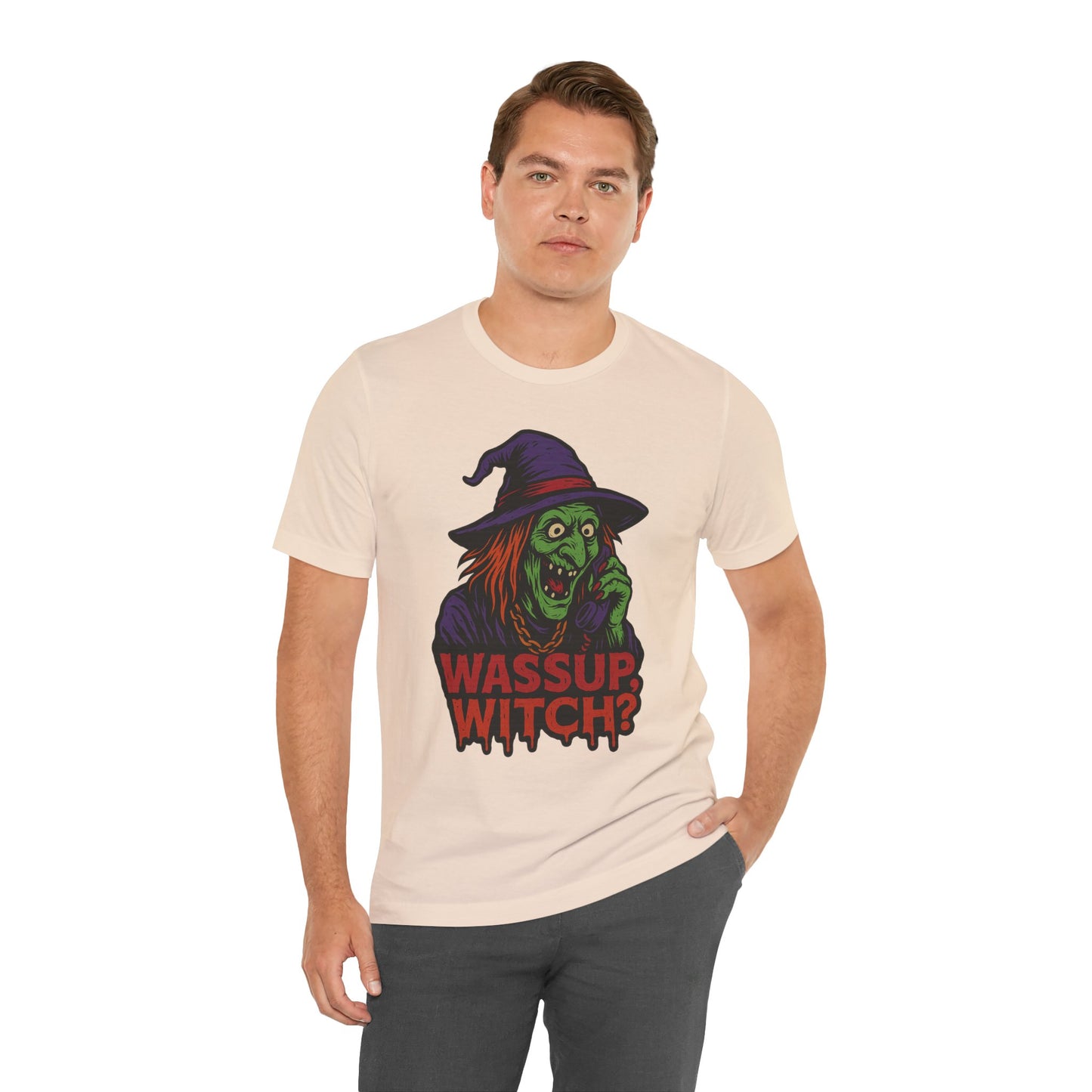 Wassup Witch?! – The Cursed Call Tee for the Spellbound & Slightly Unstable