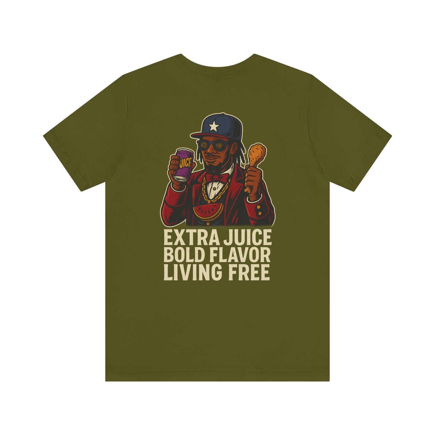 T-Shirt Extra Juice Bold Flavor Living Free Unisex Tee