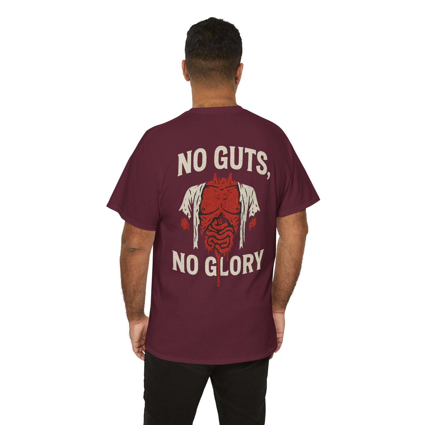 No Guts, No Glory Shirt - Unisex Heavy Cotton Tee | Casual Wear, Gift for Fitness Enthusiasts, Motivational Tee, Unique Graphic Tee, [...]