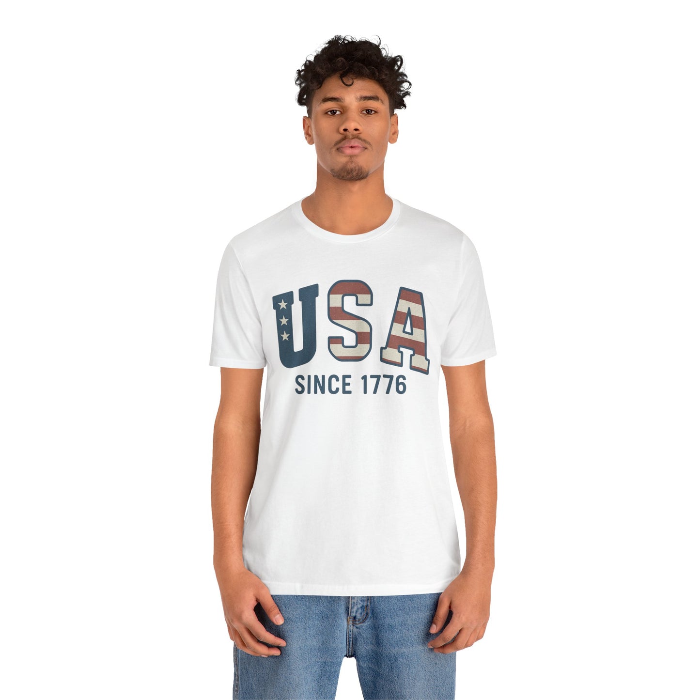 USA Since 1766 T-Shirt – Loud Graphic Tee, Heavyweight Patriotic Shirt, 4th of July Tee for the Unruly