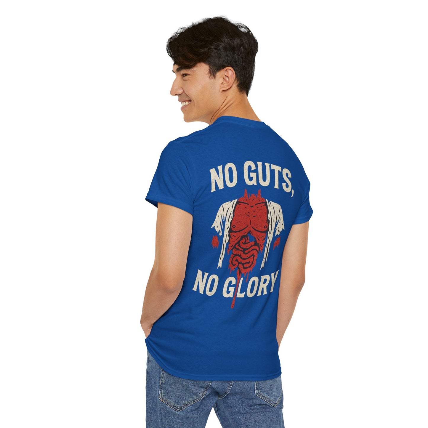 No Guts, No Glory Shirt - Unisex Heavy Cotton Tee | Casual Wear, Gift for Fitness Enthusiasts, Motivational Tee, Unique Graphic Tee, [...]