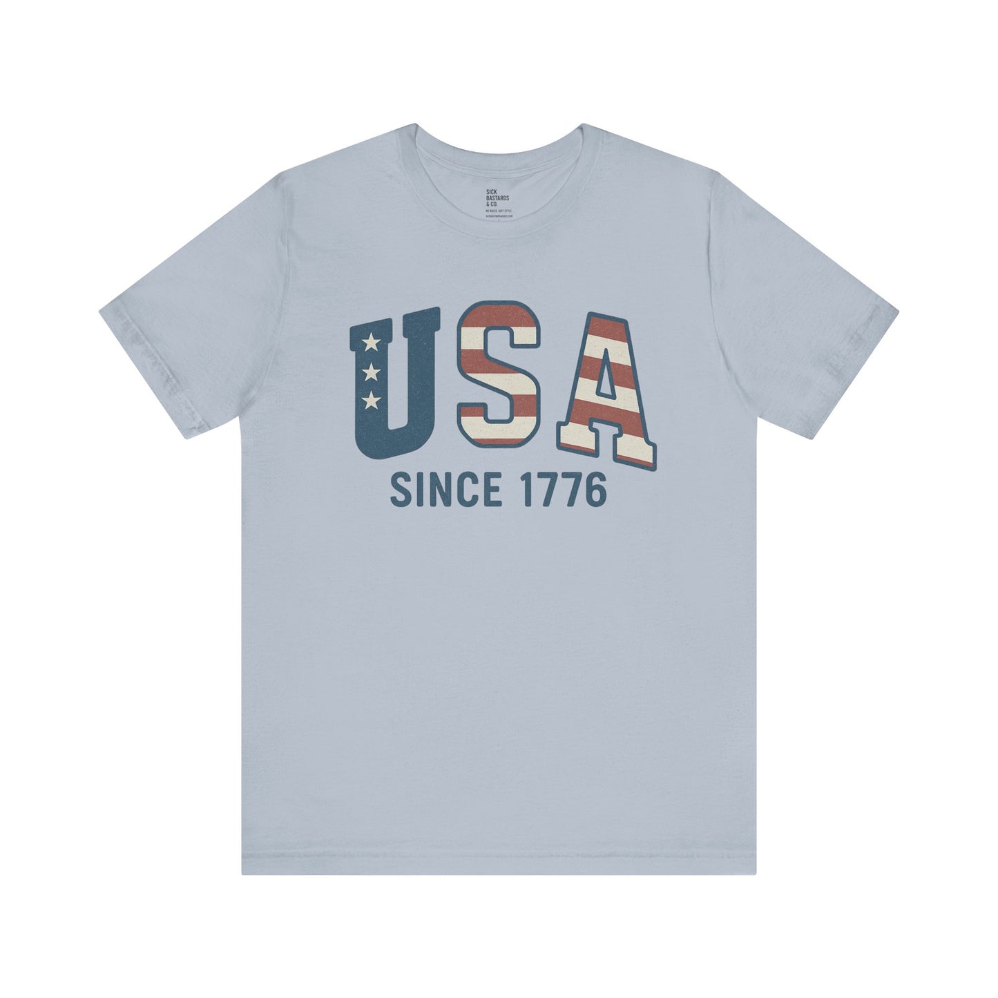 USA Since 1766 T-Shirt – Loud Graphic Tee, Heavyweight Patriotic Shirt, 4th of July Tee for the Unruly