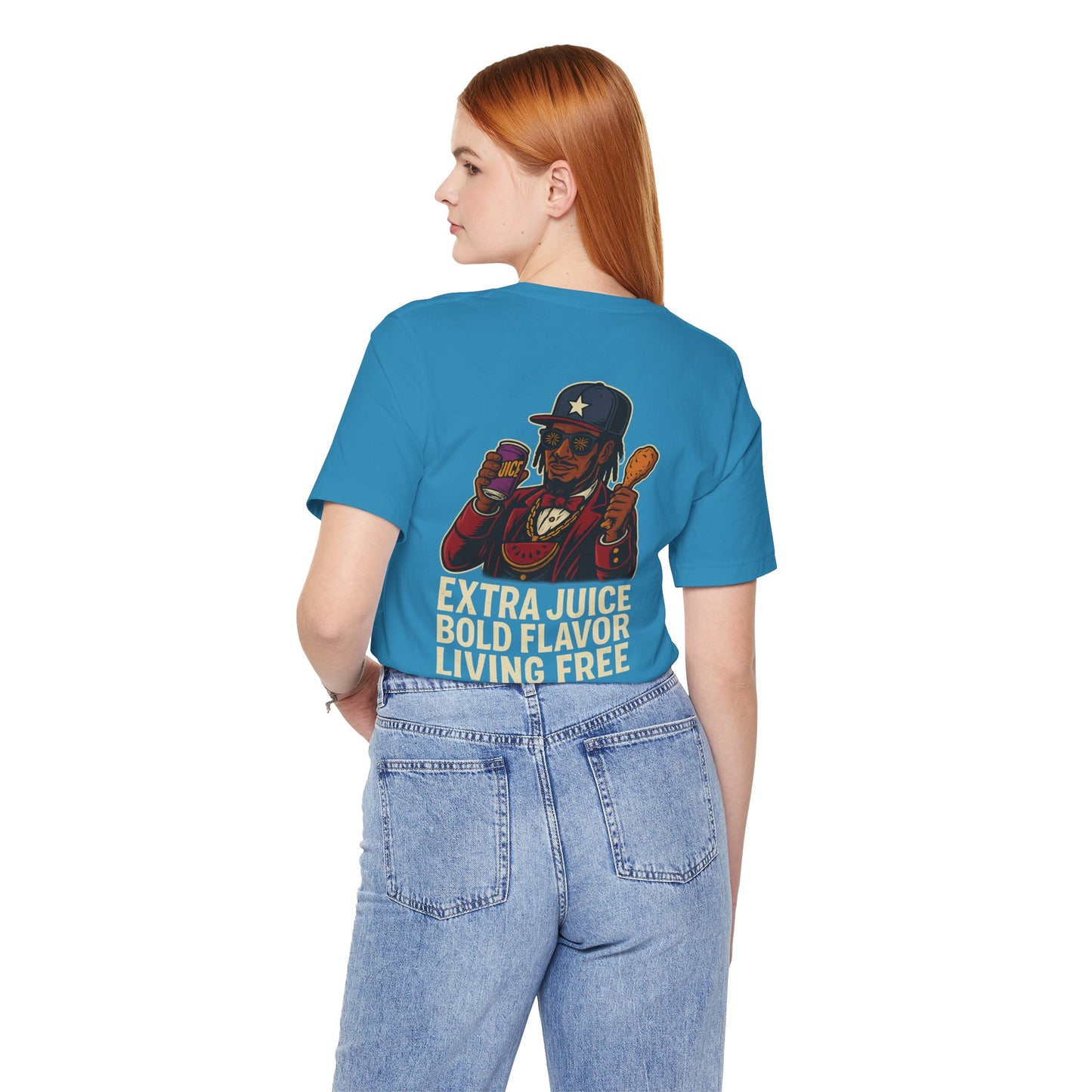 T-Shirt Extra Juice Bold Flavor Living Free Unisex Tee