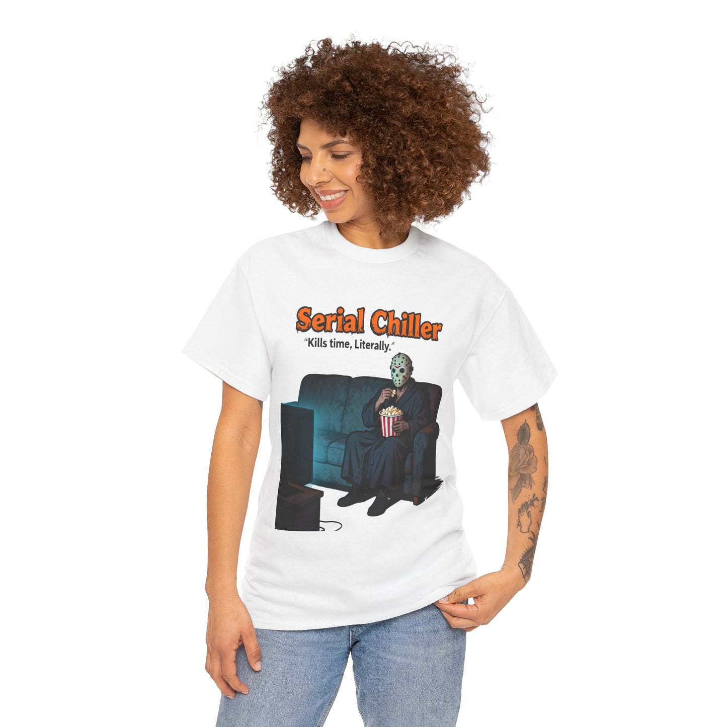Serial Chiller – The Cold-Blooded Comfort Tee for the Undeadly Relaxed