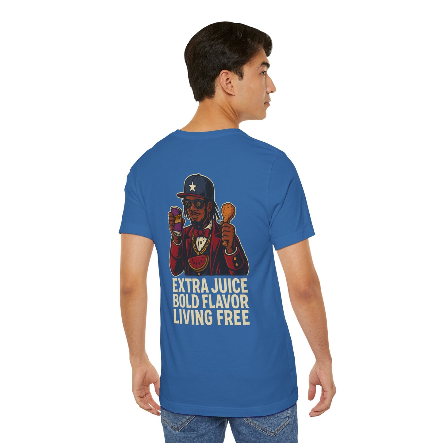 T-Shirt Extra Juice Bold Flavor Living Free Unisex Tee