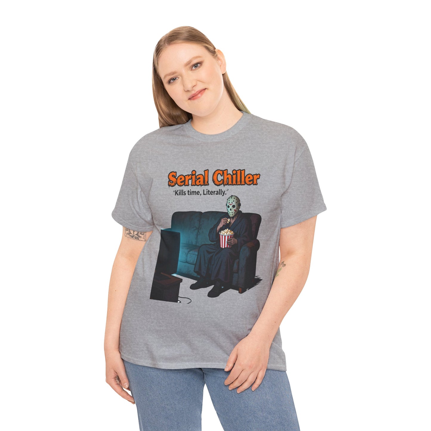 Serial Chiller – The Cold-Blooded Comfort Tee for the Undeadly Relaxed