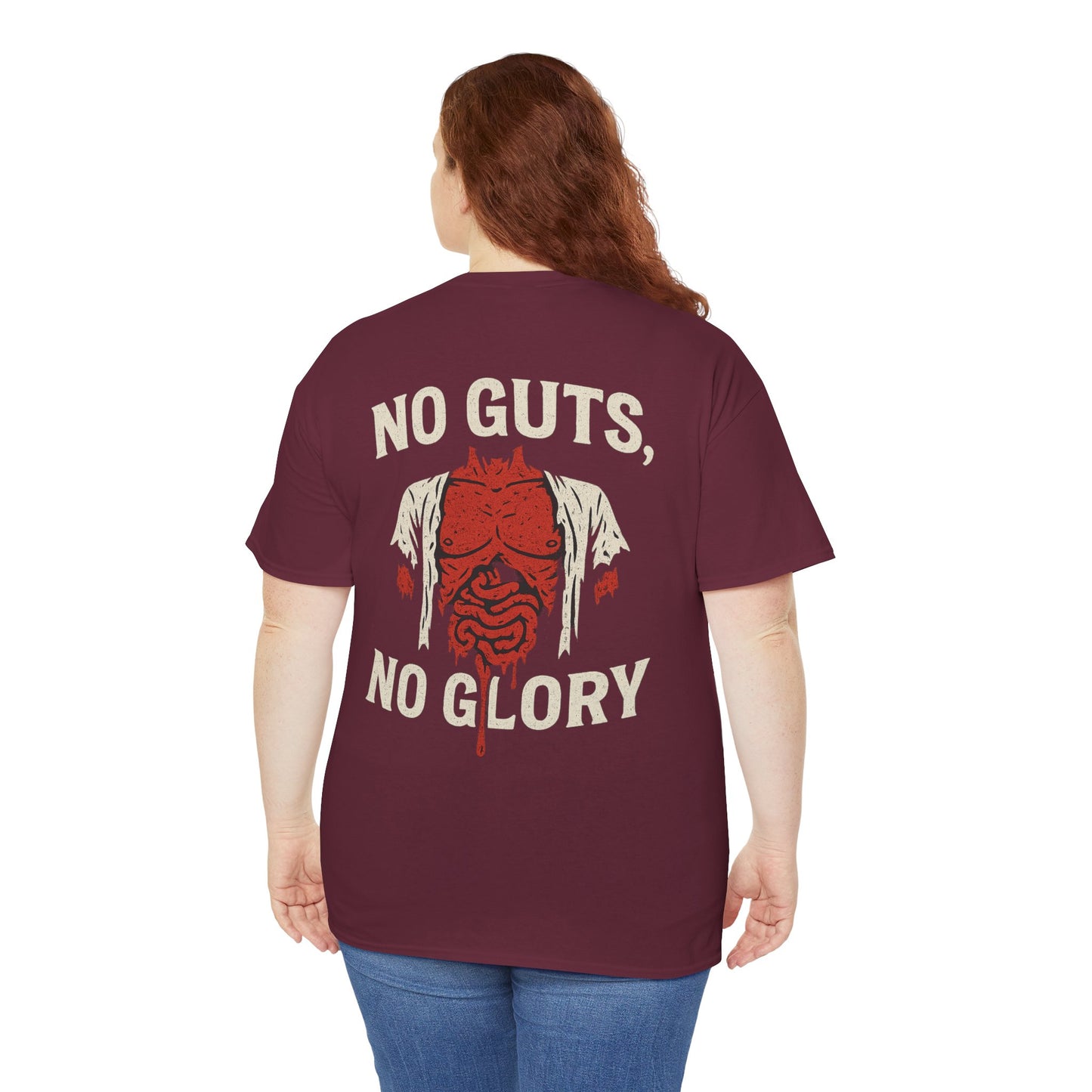 No Guts, No Glory Shirt - Unisex Heavy Cotton Tee | Casual Wear, Gift for Fitness Enthusiasts, Motivational Tee, Unique Graphic Tee, [...]