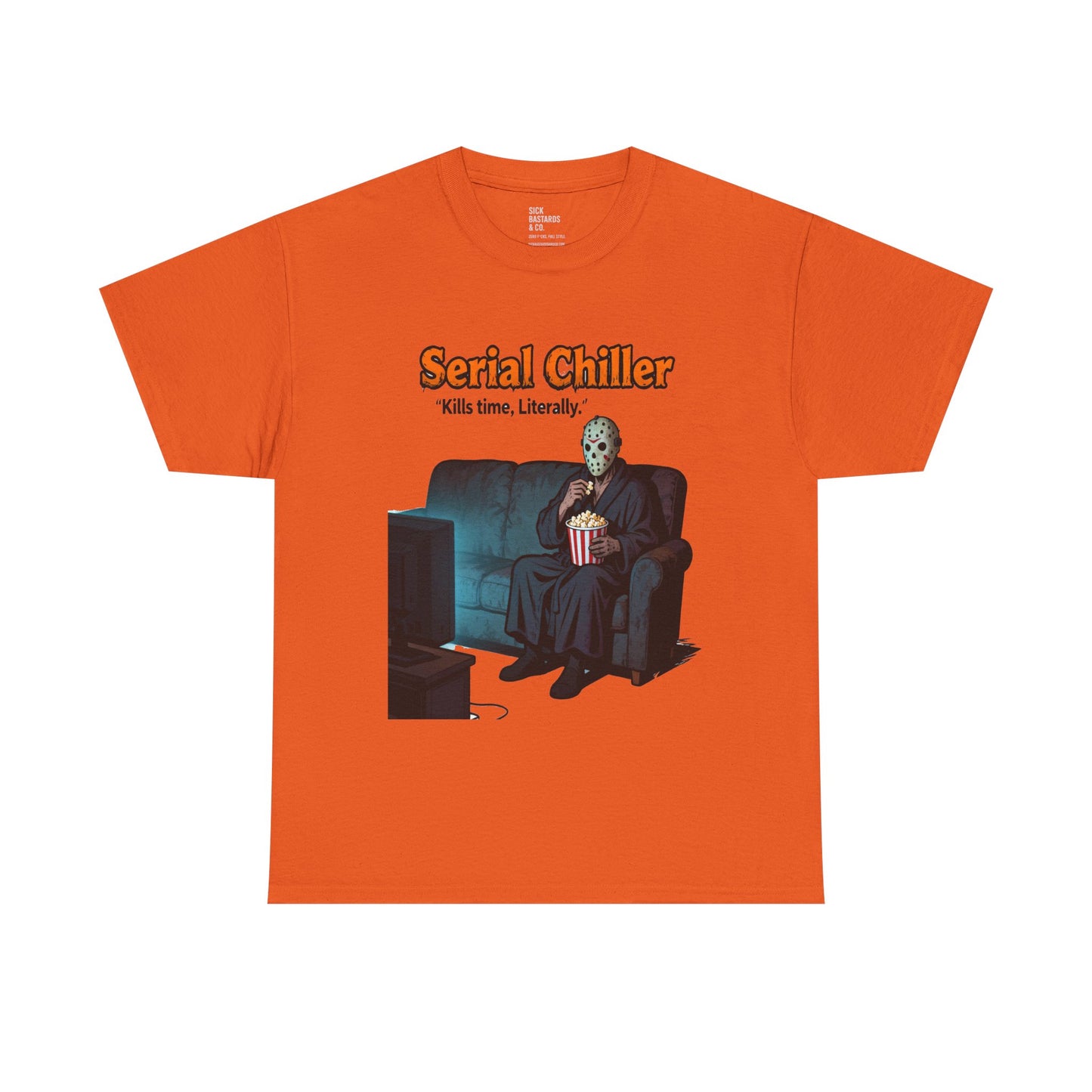 Serial Chiller – The Cold-Blooded Comfort Tee for the Undeadly Relaxed