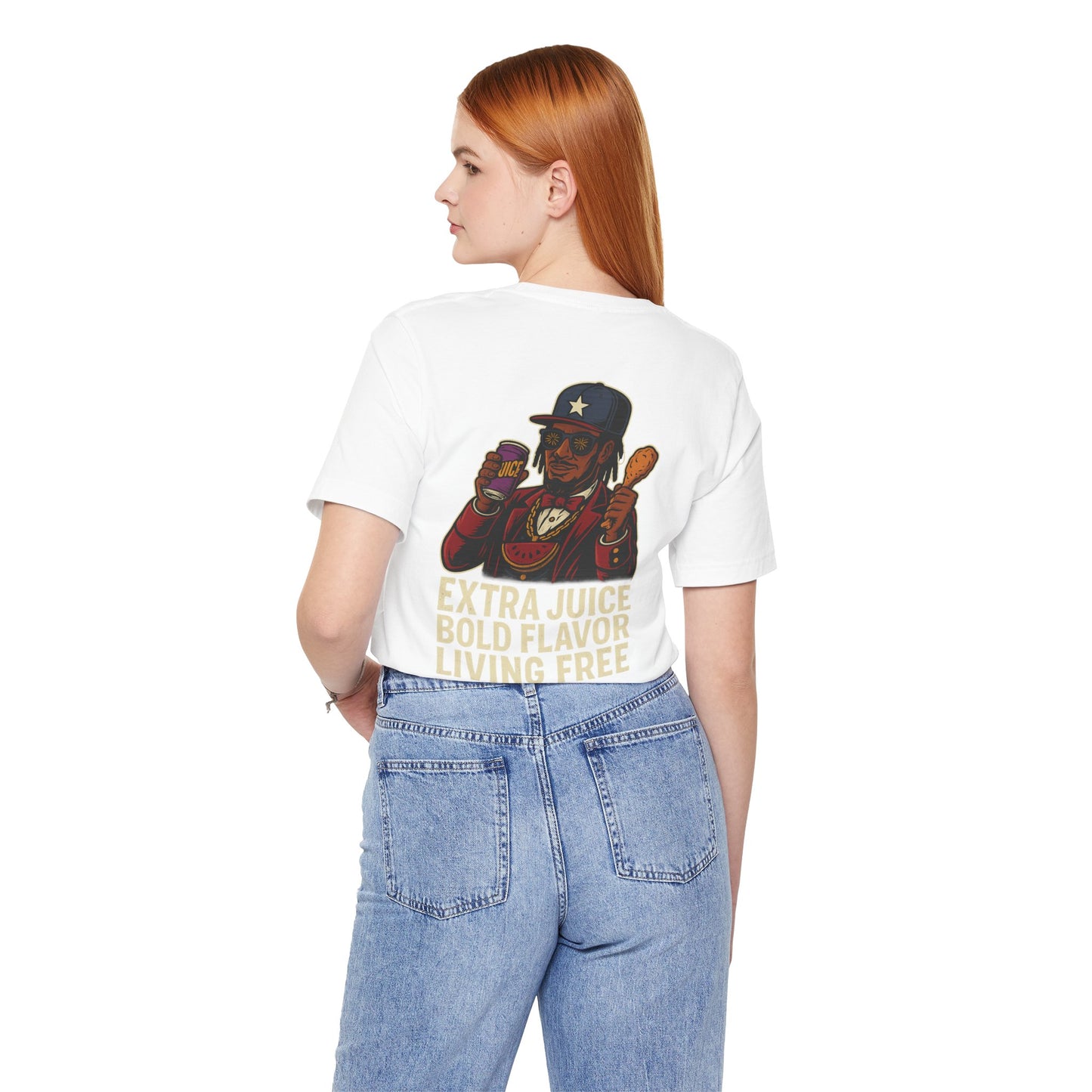 T-Shirt Extra Juice Bold Flavor Living Free Unisex Tee