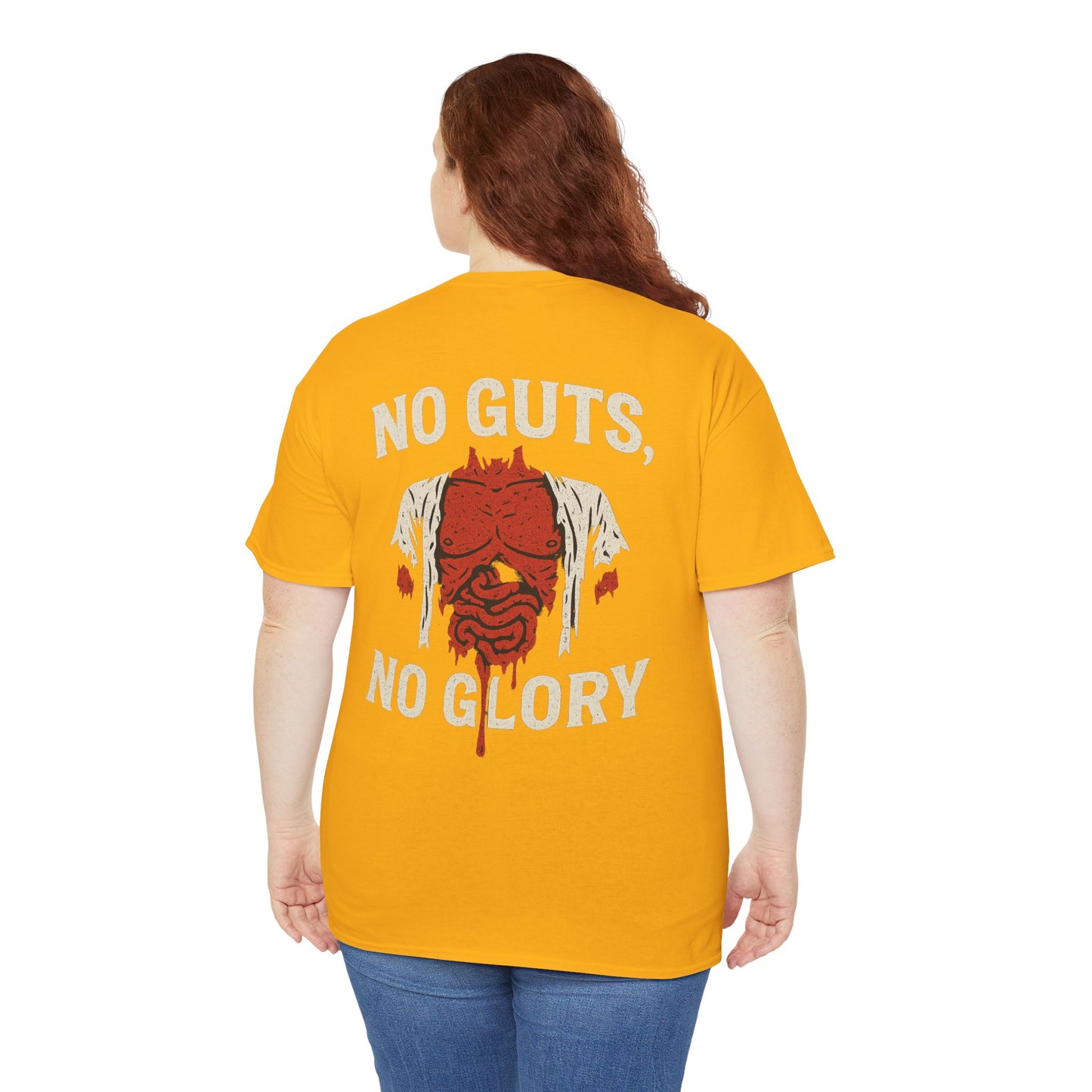 No Guts, No Glory Shirt - Unisex Heavy Cotton Tee | Casual Wear, Gift for Fitness Enthusiasts, Motivational Tee, Unique Graphic Tee, [...]