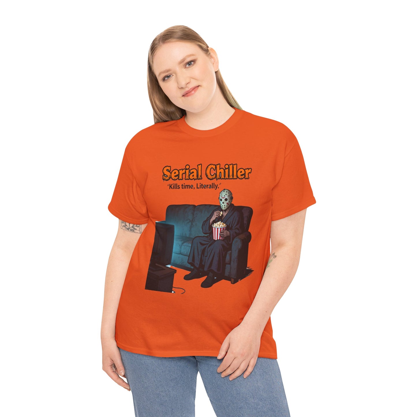 Serial Chiller – The Cold-Blooded Comfort Tee for the Undeadly Relaxed