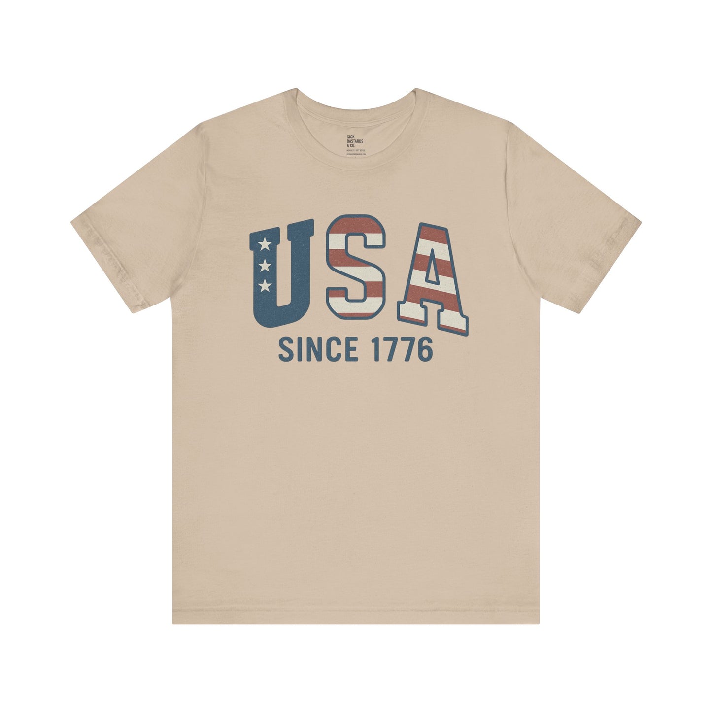 USA Since 1766 T-Shirt – Loud Graphic Tee, Heavyweight Patriotic Shirt, 4th of July Tee for the Unruly
