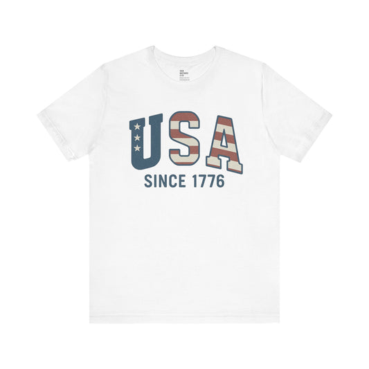 USA Since 1766 T-Shirt – Loud Graphic Tee, Heavyweight Patriotic Shirt, 4th of July Tee for the Unruly