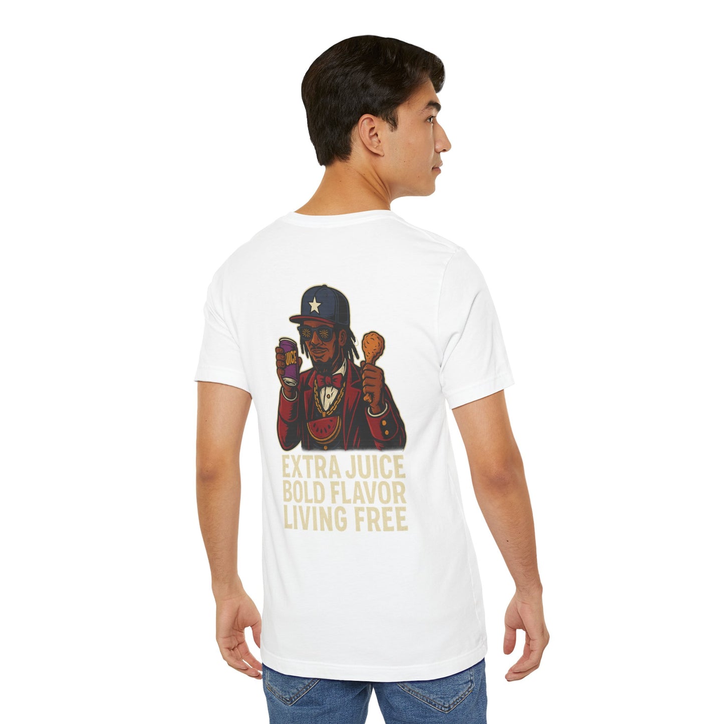T-Shirt Extra Juice Bold Flavor Living Free Unisex Tee
