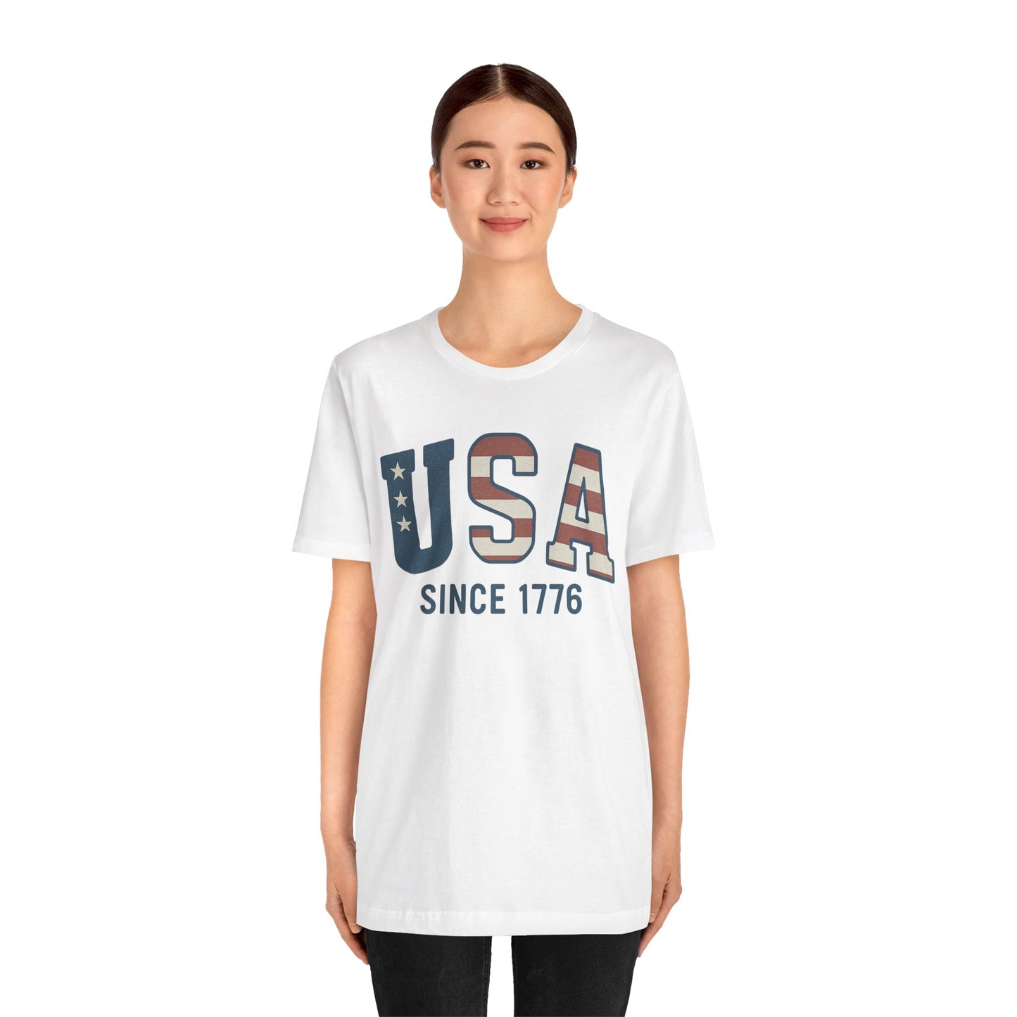 USA Since 1766 T-Shirt – Loud Graphic Tee, Heavyweight Patriotic Shirt, 4th of July Tee for the Unruly