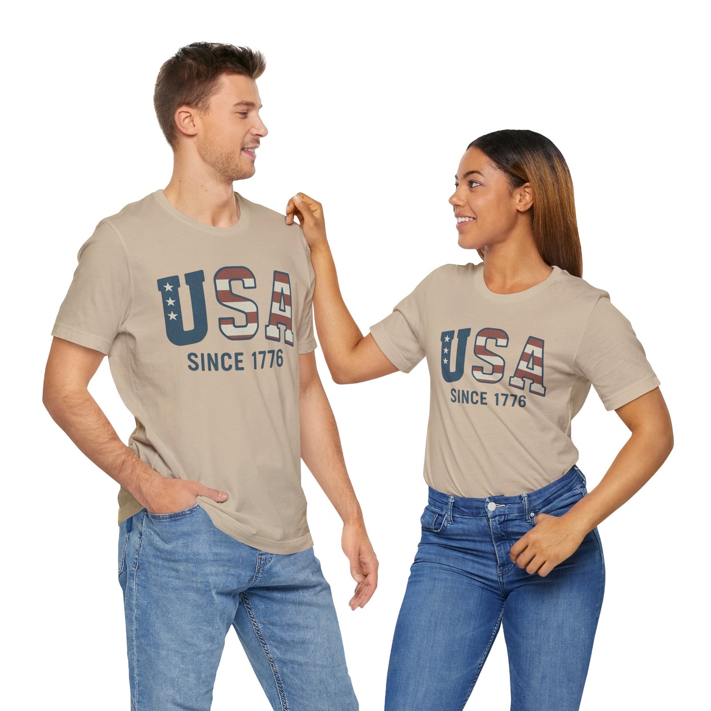 USA Since 1766 T-Shirt – Loud Graphic Tee, Heavyweight Patriotic Shirt, 4th of July Tee for the Unruly